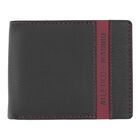 Horizontal Wallet Leather Red Stripe